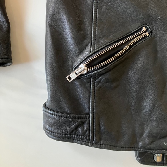 Isabel Marant Bradi SOFT Lambskin Black Leather Jacket 44 10 12 Punk Elegance - Picture 7 of 9